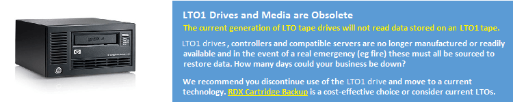 LTO1 Media Obsolete